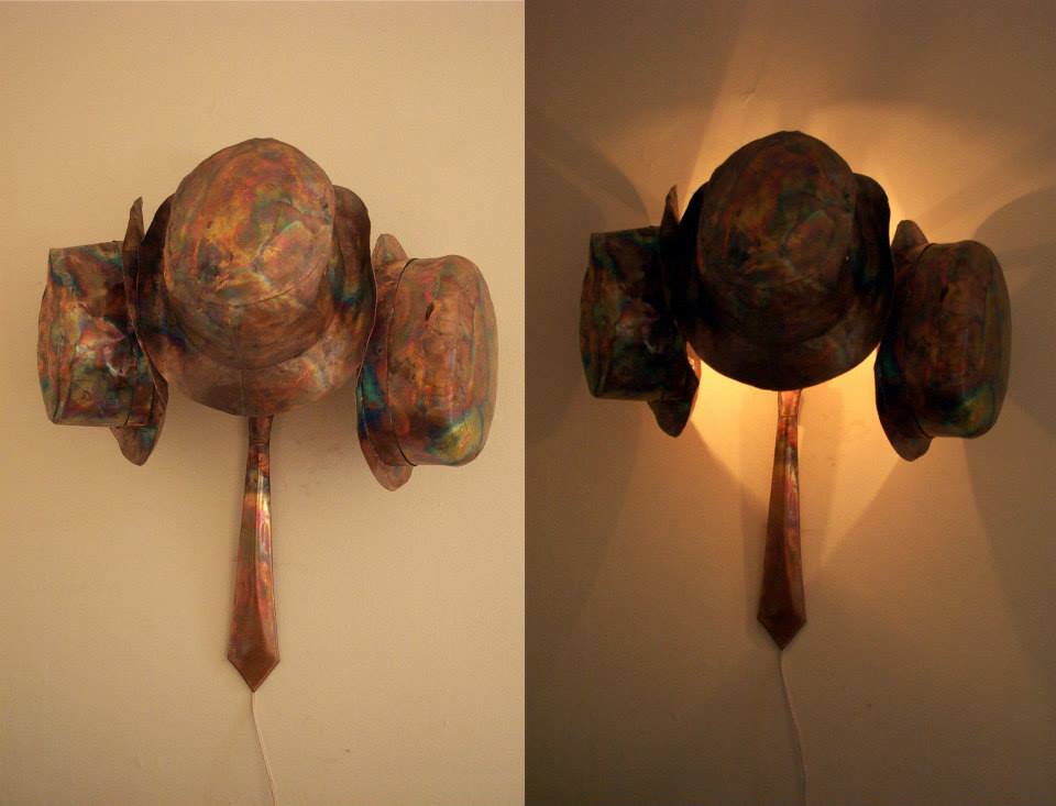 Hats. welded and embossed copper sheets